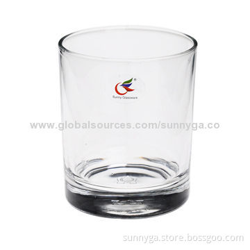 Glass Tumbler with High-white Material, 200mL Capacity